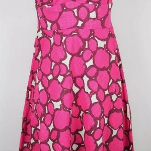 J.Crew pink and white halter dress size 2